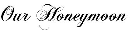 Our Honeymoon